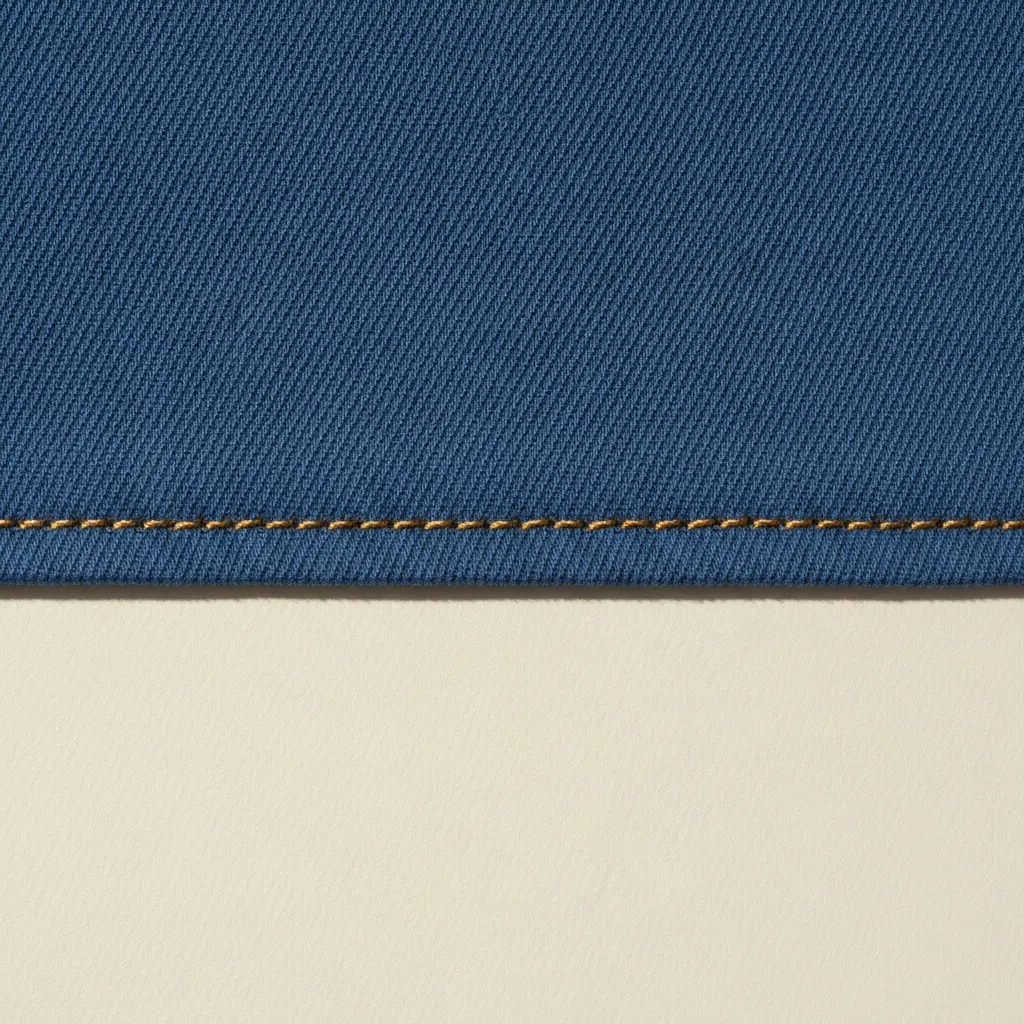 Macro closeup of the bonded cotton twill weave
